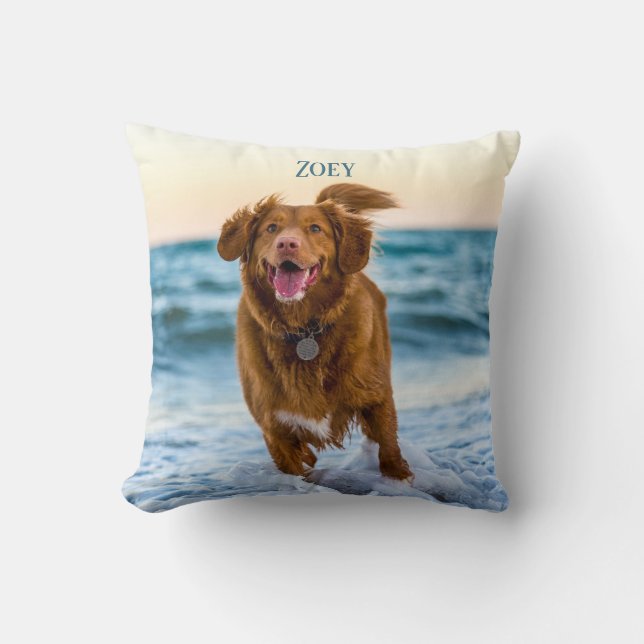 Personalised Pet Photo Keepsakes Gift Idea Cushion (Front)