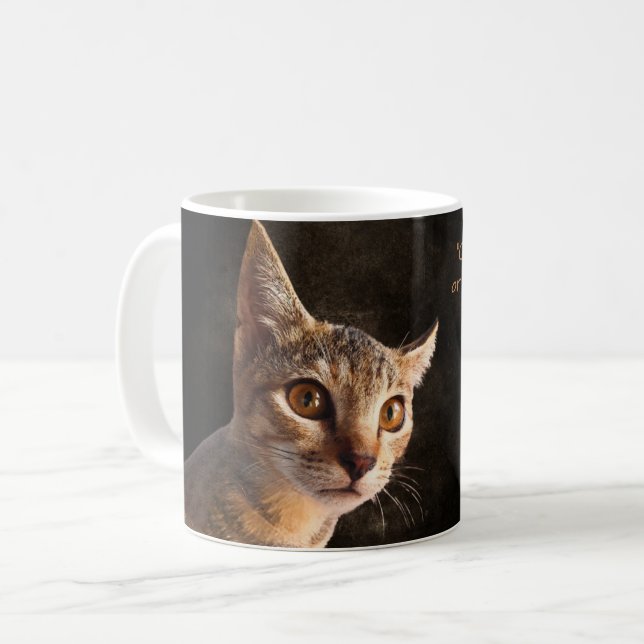 Personalised Pet Photo Kitten Cat Dog Template Coffee Mug (Front Left)