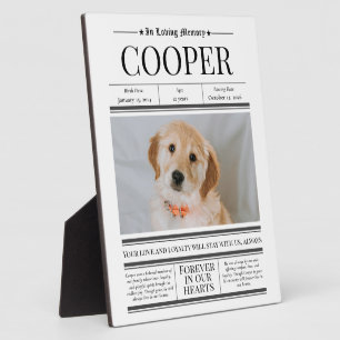 Personalised Pet Photo Memorial Keepsake Plaque