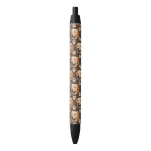Personalised Pet Photo Pattern Dog Black Ink Pen
