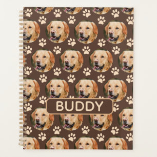 Personalised Pet Photo Pattern Dog Name Planner