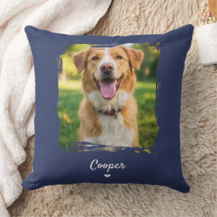 Personalised Pet Photo Pillow with Name - 20 x 20