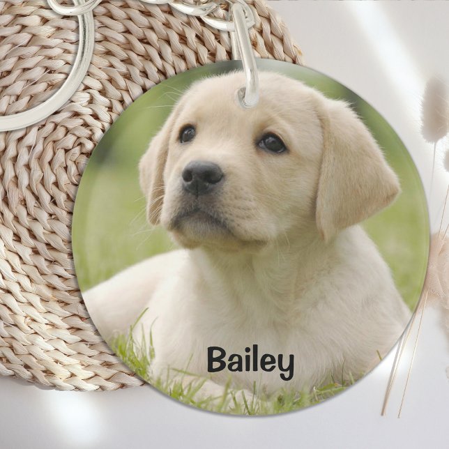 Personalised Pet Photo Puppy Dog Lover Keepsake Key Ring (Creator Uploaded)