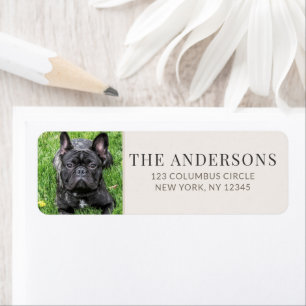 Personalised Pet Photo Return Address Label