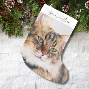 Personalised Pet Photo Small Christmas Stocking