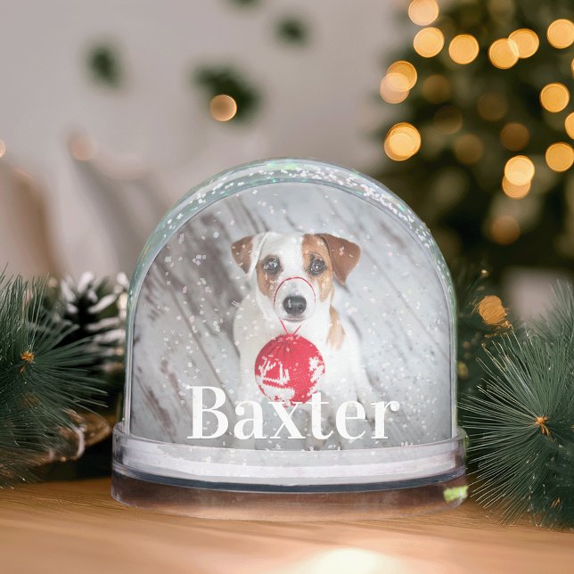 Personalised Pet Photo Snowglobe (Creator Uploaded)