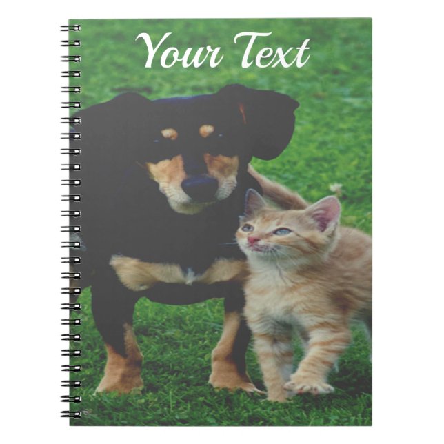Personalised Pet Photo Spiral Notebook (Front)