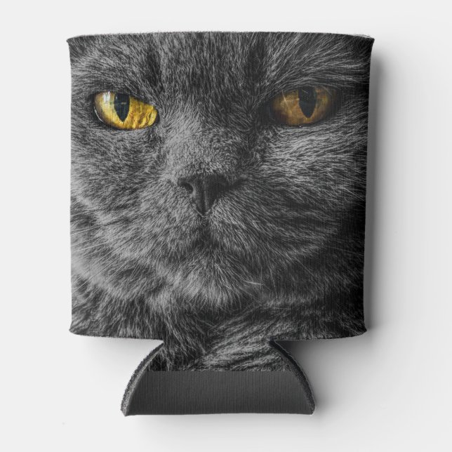 Personalised Pet Photo Stubby Holder Can Cat (Front)