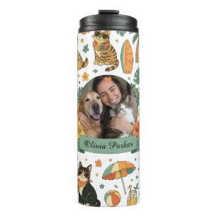 Personalised Pet Photo Summer Thermal Tumbler