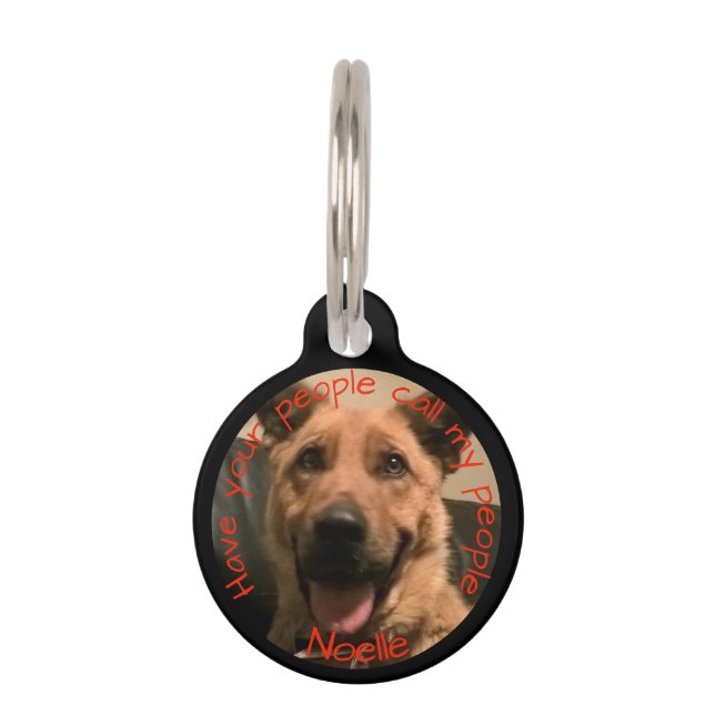 Personalised Pet Photo Tag (Front)