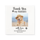 Personalised Pet Photo Thank You Dog Wedding