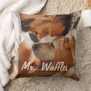 Personalised Pet Photo with Name DOG OR CAT Cushion