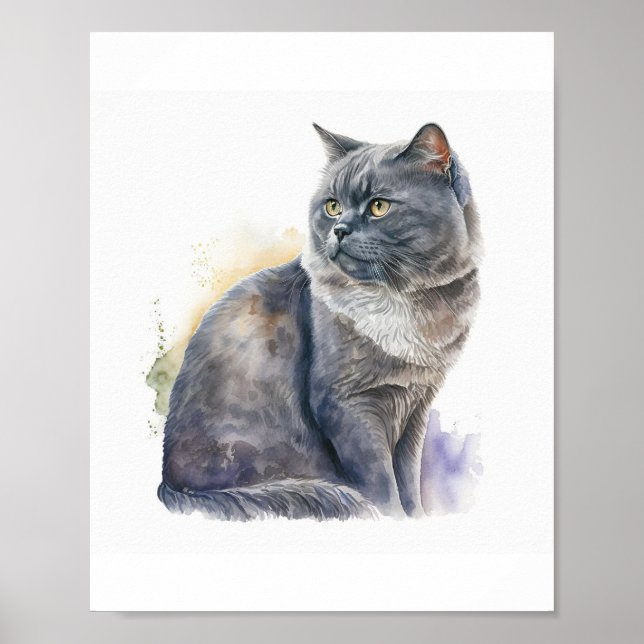 Personalised Pet Portrait, Pet Gift Poster (Front)