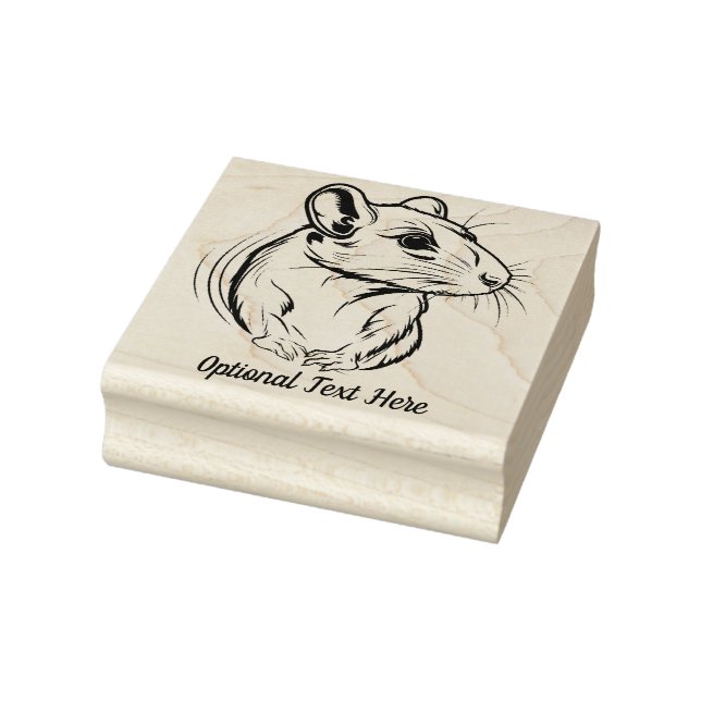 Personalised Pet Rat Rubber Stamp (Stamp)