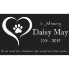 Personalised Pet Stone 6" x 10" Granite Memorial 