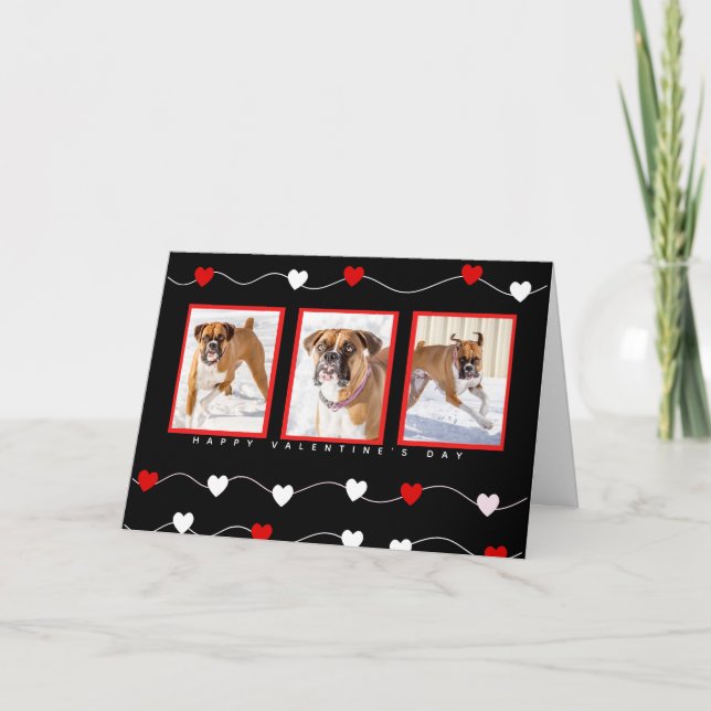 Personalised Pet Valentines Greeting Card (Front)