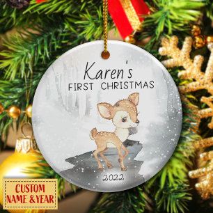 Personalised Peter Rabbit My First Christmas Tree  Ceramic Tree Decoration