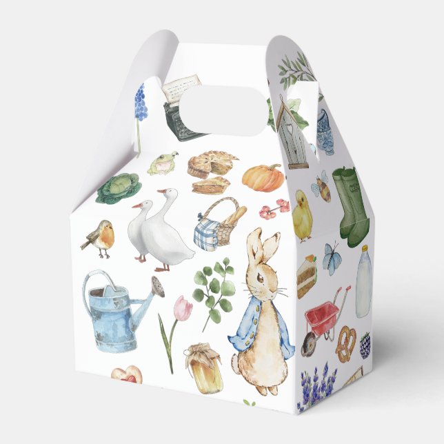 personalised peter the rabbit favour box (Front Side)