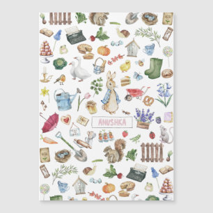 personalised peter the rabbit magnetic invitation