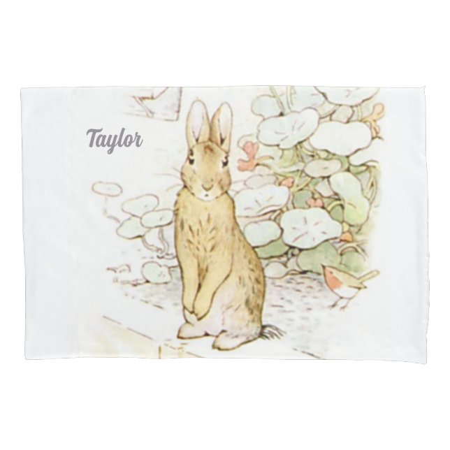 Personalised Peter the Rabbit Pillowcase (Front)