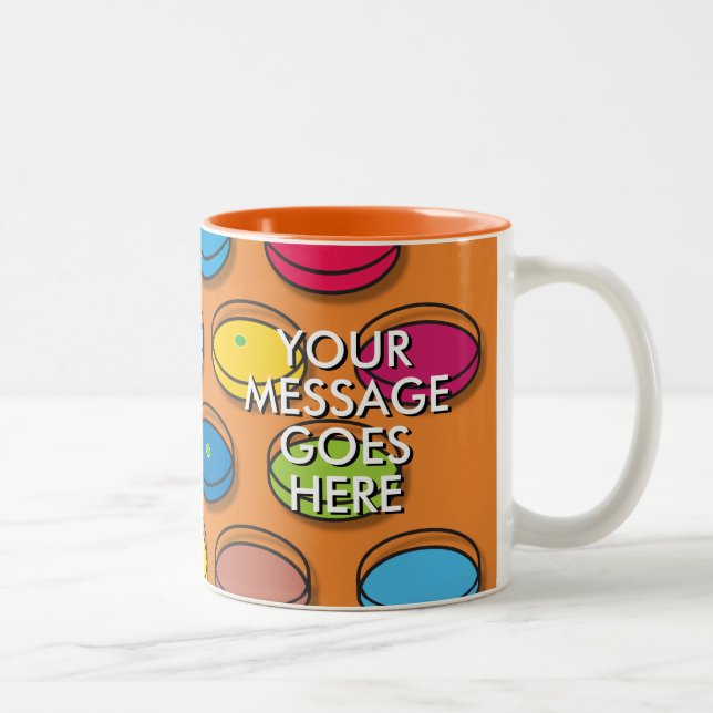 Personalised Petri Dishes Medical Science Two-Tone Coffee Mug (Right)