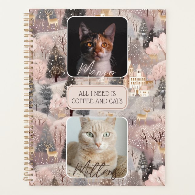 Personalised Pets Photo Collage Christmas Planner (Front)