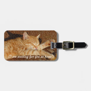 Personalised pet's photo luggage tag