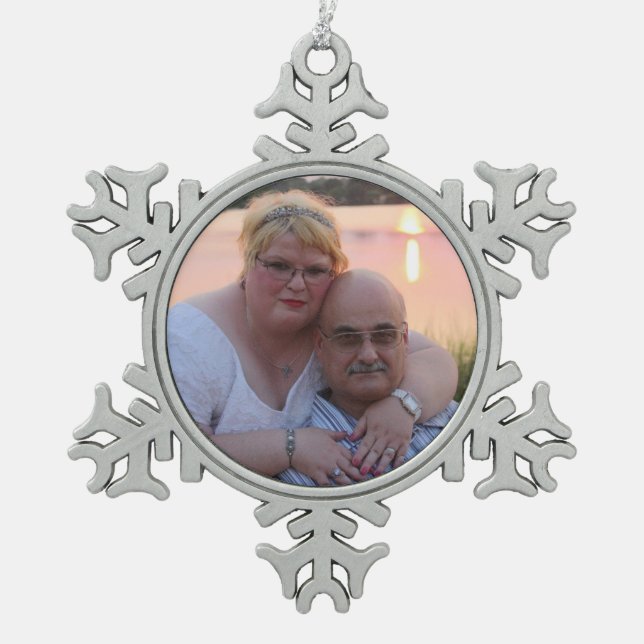 Personalised peuter snowflake ornament  (Front)
