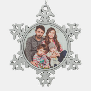 Personalised Pewter Snowflake Ornament