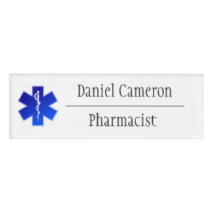 Personalised Pharmacist Name Tag