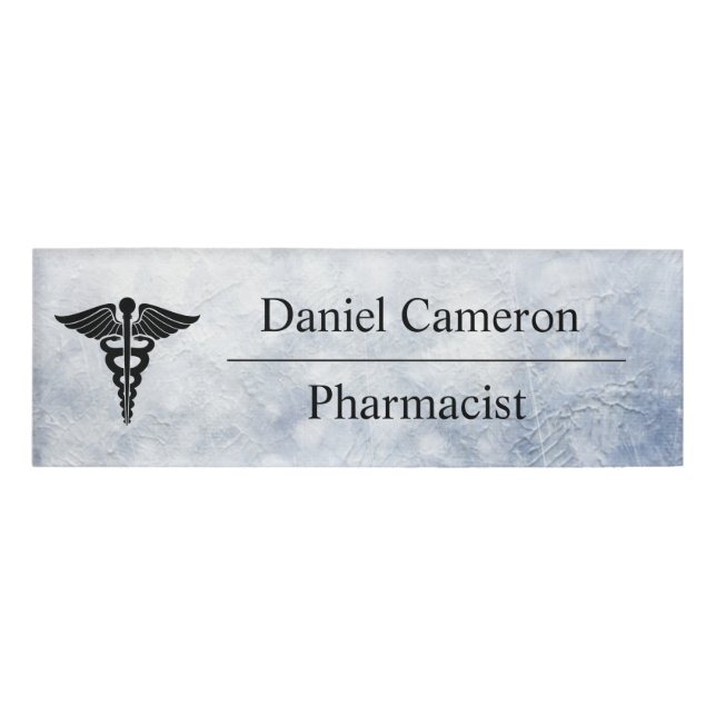 Personalised Pharmacist Name Tag (Front)