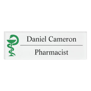 Personalised Pharmacist Name Tag