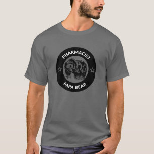 Personalised Pharmacist Papa Bear  T-Shirt