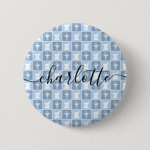 Personalised Pharmacist Pharmacy Tech 6 Cm Round Badge