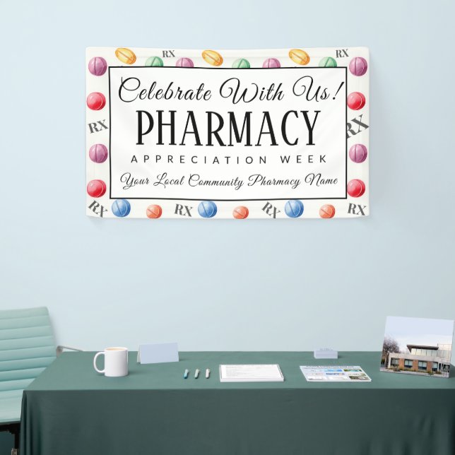 Personalised Pharmacy Appreciation Week Celebrate Banner (Tradeshow)