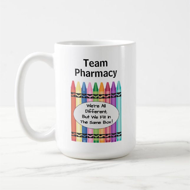 Personalised Pharmacy Technician Large Coffee Mug (Left)