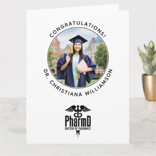 Personalised PharmD Doctor of Pharmacy Graduation Card