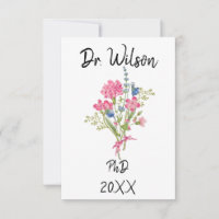 Personalised Phd Card, Doctorate Graduation 