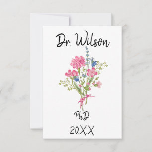 Personalised Phd Card, Doctorate Graduation