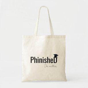 Personalised Phd Graduation Tote Bag, Doctorate  Bag