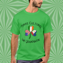 Personalised Philippines Ireland USA Shamrock Men