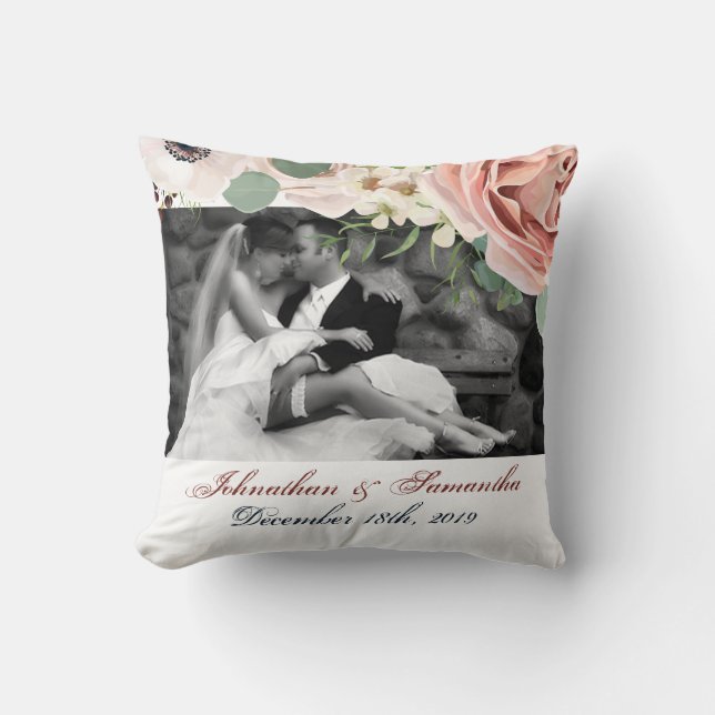 Personalised Photo 16"x16" Throw Pillow Geometric (Front)