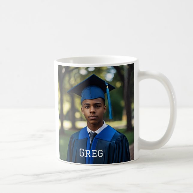 Personalised Photo 2025 Aunt of the Graduate Coffee Mug (Right)