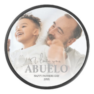 Personalised Photo Abuelo Hockey Puck