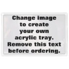 Personalised photo acrylic tray. Make your own!