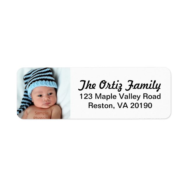 Personalised Photo Address Labels (Front)