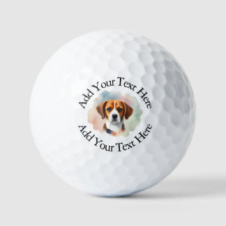 Personalised photo and custom text golf balls
