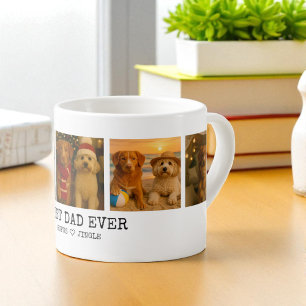 Personalised Photo and Love Heart Best Dog Parent Espresso Cup