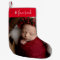 Personalised Photo and Name Christmas Stocking