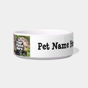Personalised Photo and Name Custom Pet Bowl Dish